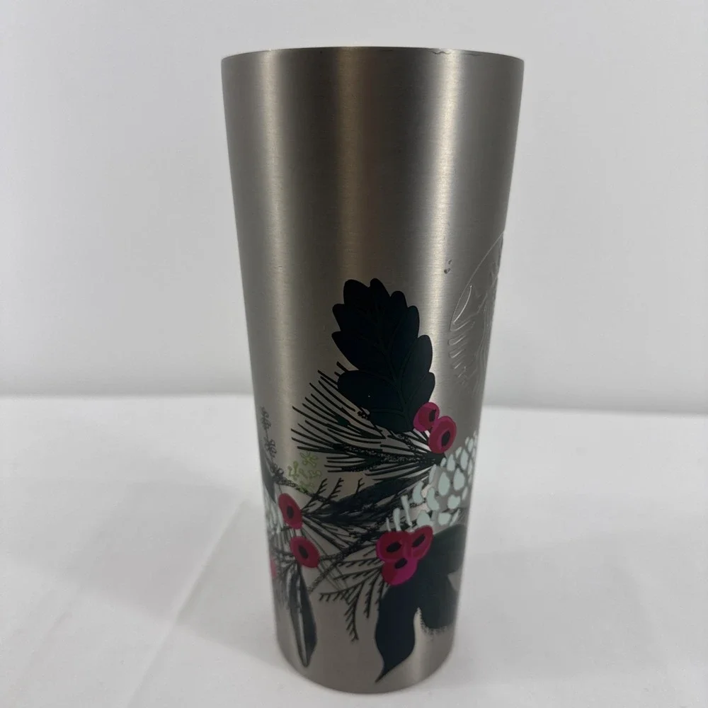 Starbucks Stainless Steel 2020 Holiday Holly Berry 24 oz. Tumbler Christmas